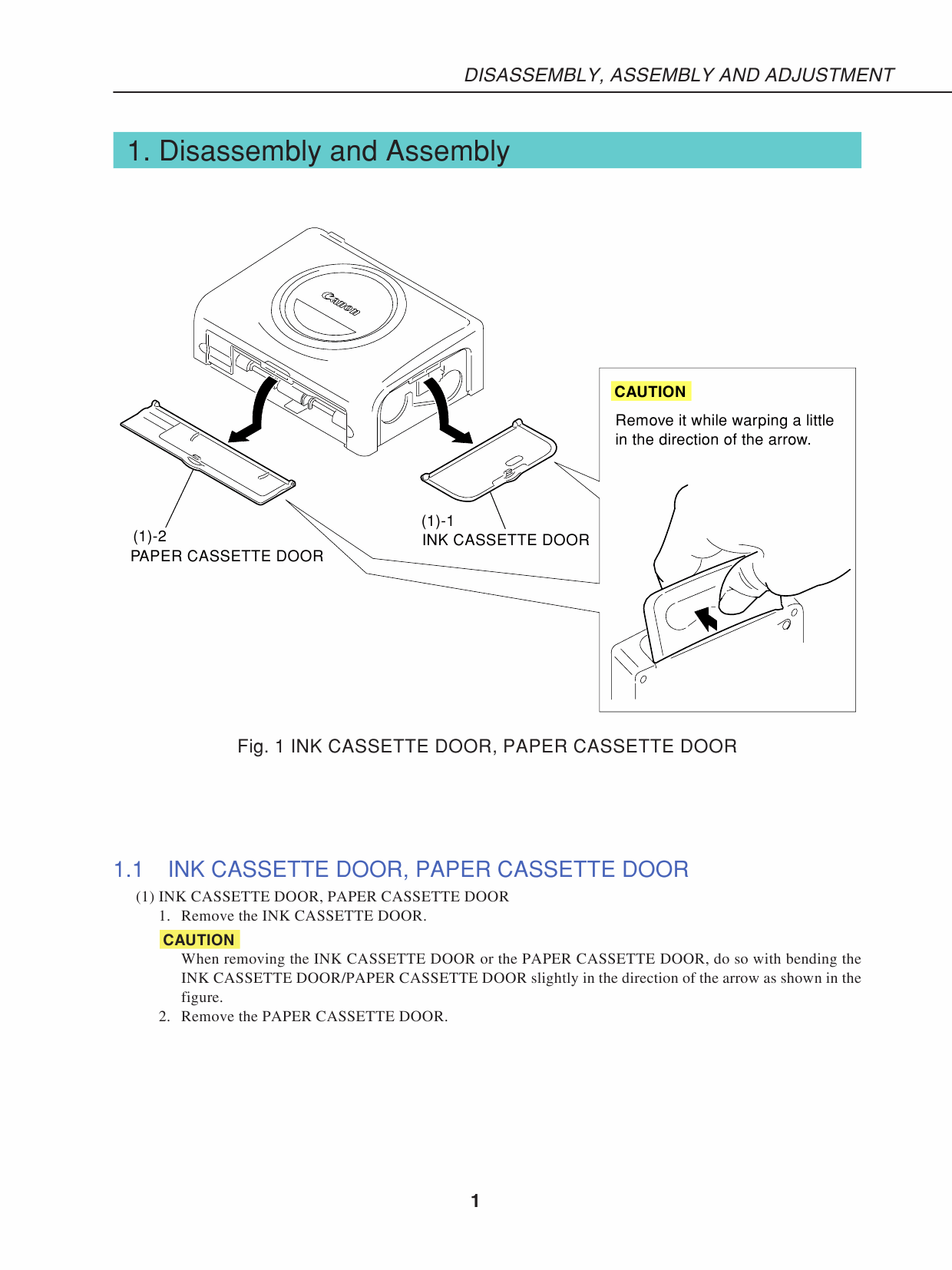 Canon SELPHY CP220 Service Manual-4